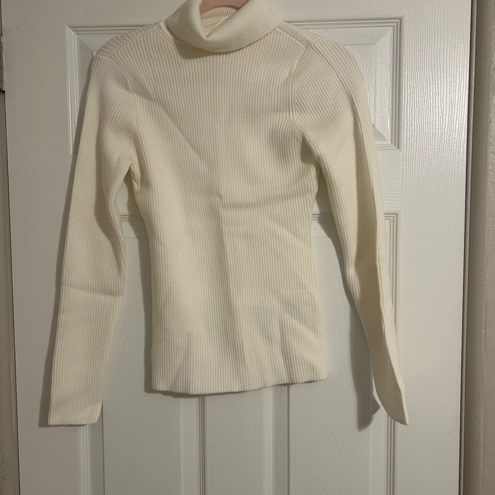 Abercrombie & Fitch Cream Cowl Neck Sweater